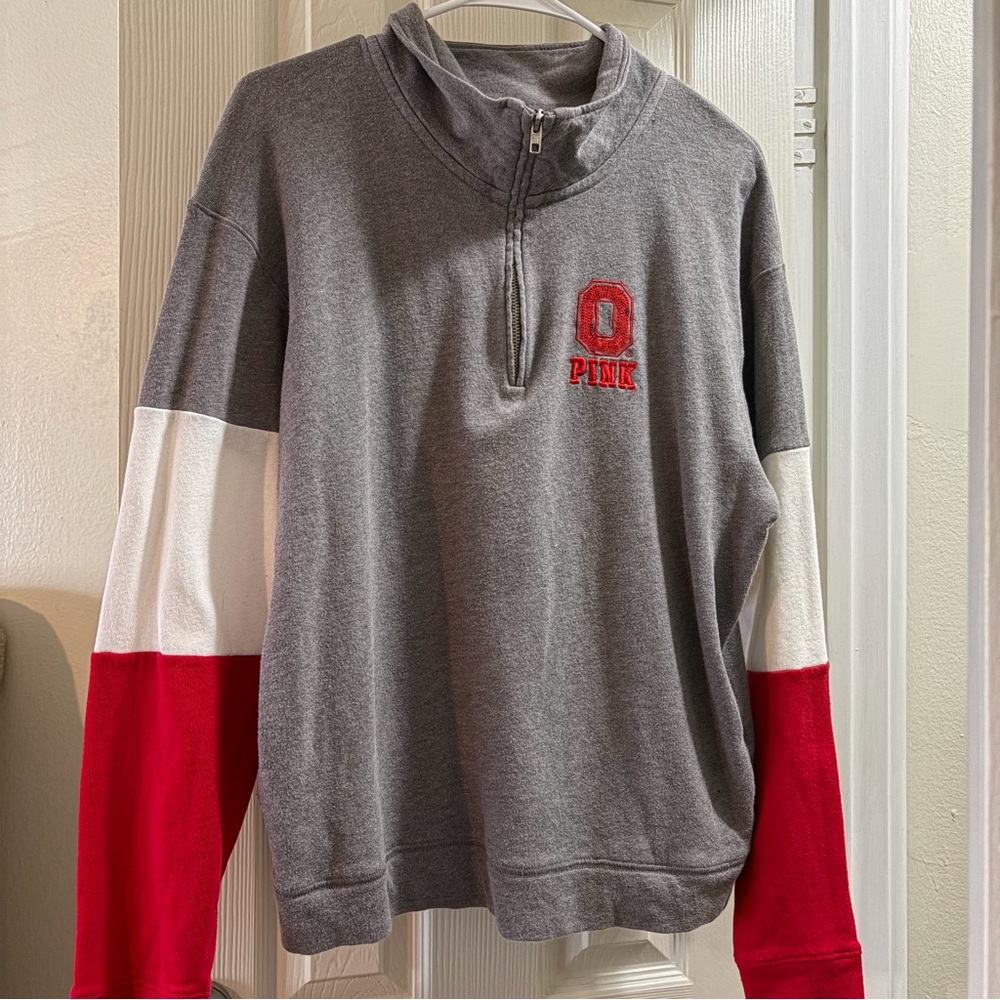 Gray and Red Ohio State Sweatshirt by PINK Victoria's Secret